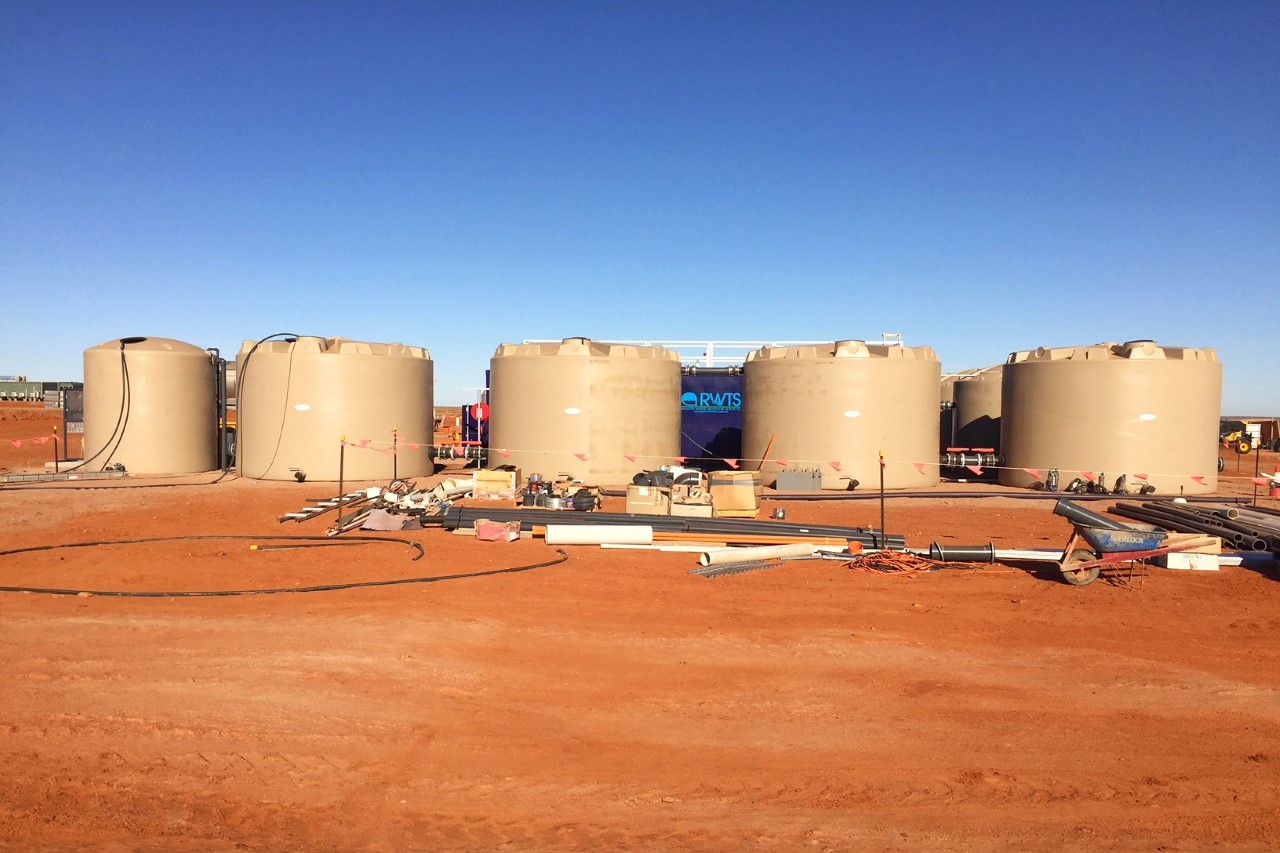 waste water treatment plant, Engineered waste water treatment plant for the OZ minerals project